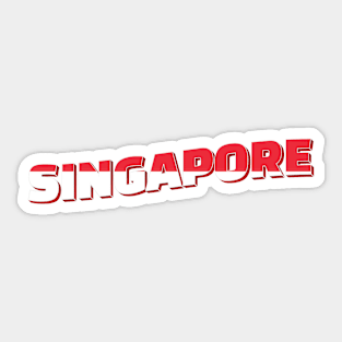 Singapore Vintage style retro souvenir Sticker